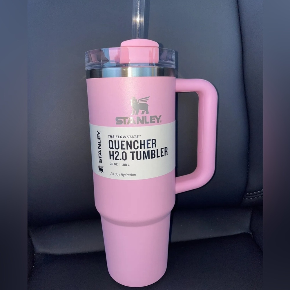 Stanley 30oz Flowstate Quencher Tumbler with Handle Sizzling Pink